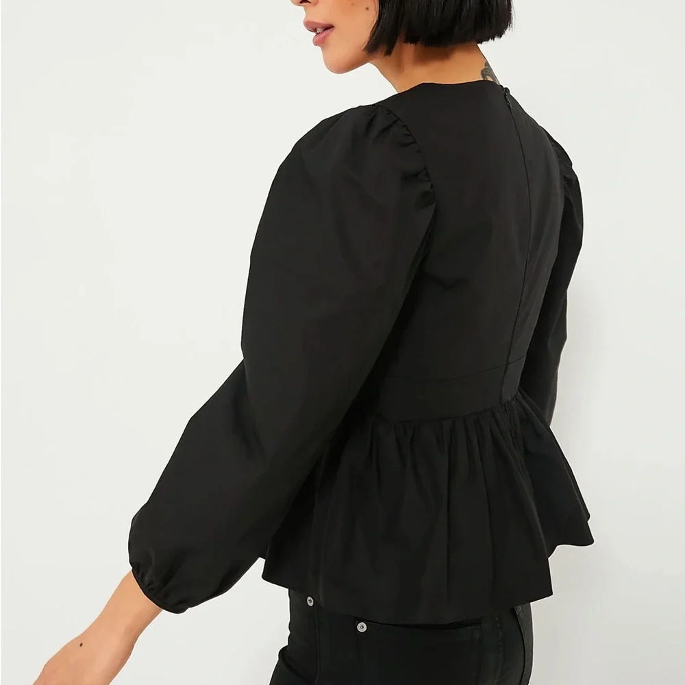 HYACINTH HOUSE Black Puff Sleeve Elaina Blouse - Picture 3 of 11